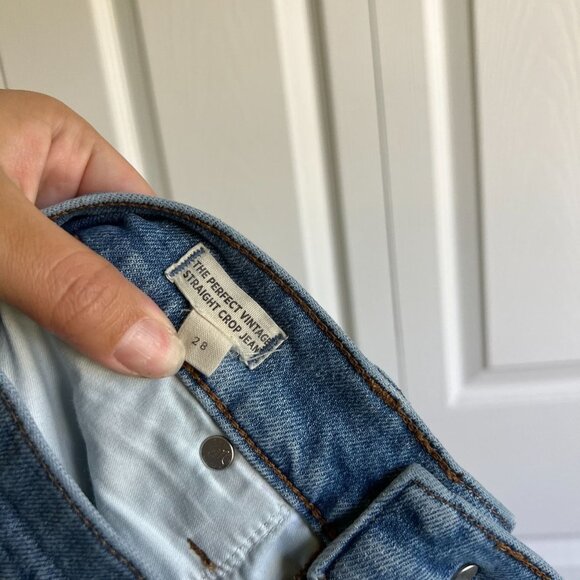 Madewell The Perfect Vintage Straight Montville Wash Blue Jeans Women's Size 28 - Picture 11 of 13